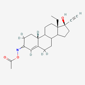 molecular formula C23H25NO3D6 B1165272 17-Desacetyl Norgestimate-3-acetate-2,2,4,6,6,10-D6 