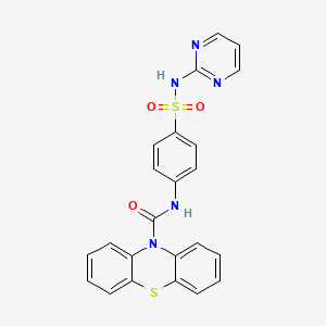 N-[4-(pyrimidin-2-ylsulfamoyl)phenyl]-10H-phenothiazine-10-carboxamide