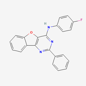 N-(4-fluorophenyl)-2-phenyl[1]benzofuro[3,2-d]pyrimidin-4-amine