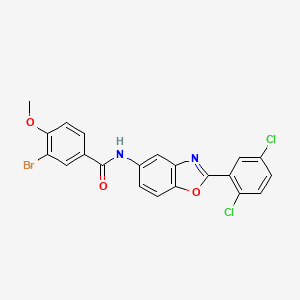 3-bromo-N-[2-(2,5-dichlorophenyl)-1,3-benzoxazol-5-yl]-4-methoxybenzamide