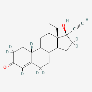 molecular formula C21H20O2D8 B1165279 Levonorgestrel-D8 (major) 
