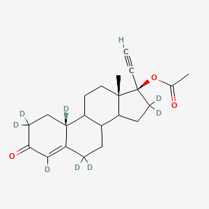 molecular formula C22H20O3D8 B1165280 Norethindrone Acetate-D8 (major) 