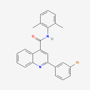 molecular formula C24H19BrN2O B11652809 2-(3-bromophenyl)-N-(2,6-dimethylphenyl)quinoline-4-carboxamide 