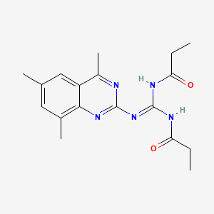 N-[(Z)-Propanamido[(4,6,8-trimethylquinazolin-2-YL)amino]methylidene]propanamide