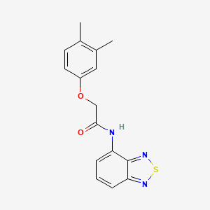 molecular formula C16H15N3O2S B11652820 N-(2,1,3-benzothiadiazol-4-yl)-2-(3,4-dimethylphenoxy)acetamide 