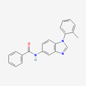 N-[1-(2-methylphenyl)-1H-benzimidazol-5-yl]benzamide