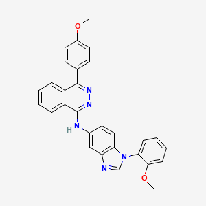 4-(4-methoxyphenyl)-N-[1-(2-methoxyphenyl)-1H-benzimidazol-5-yl]phthalazin-1-amine