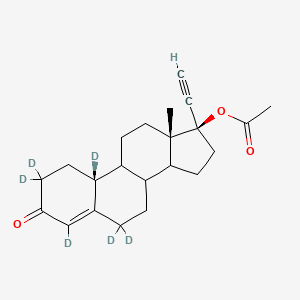 molecular formula C22H22O3D6 B1165284 Norethindrone Acetate-D6 (major) 