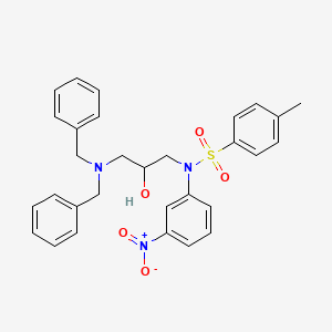 N-[3-(dibenzylamino)-2-hydroxypropyl]-4-methyl-N-(3-nitrophenyl)benzenesulfonamide