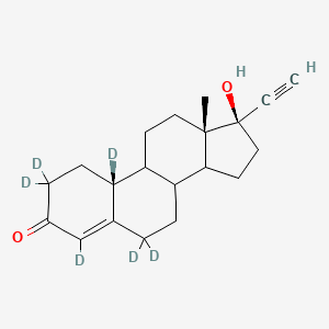 molecular formula C20H20O2D6 B1165285 Norethindrone-D6 (major) 