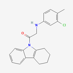 2-[(3-chloro-4-methylphenyl)amino]-1-(1,2,3,4-tetrahydro-9H-carbazol-9-yl)ethanone