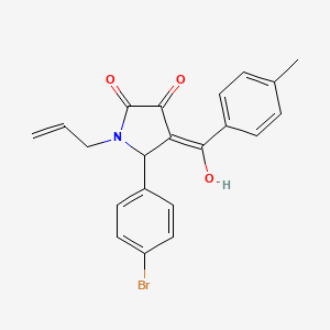 5-(4-bromophenyl)-3-hydroxy-4-[(4-methylphenyl)carbonyl]-1-(prop-2-en-1-yl)-1,5-dihydro-2H-pyrrol-2-one