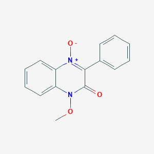 molecular formula C15H12N2O3 B11652922 1-methoxy-3-phenylquinoxalin-2(1H)-one 4-oxide 