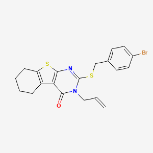 3-allyl-2-[(4-bromobenzyl)thio]-5,6,7,8-tetrahydro[1]benzothieno[2,3-d]pyrimidin-4(3H)-one