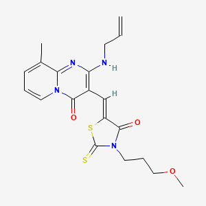 2-(allylamino)-3-{(Z)-[3-(3-methoxypropyl)-4-oxo-2-thioxo-1,3-thiazolidin-5-ylidene]methyl}-9-methyl-4H-pyrido[1,2-a]pyrimidin-4-one