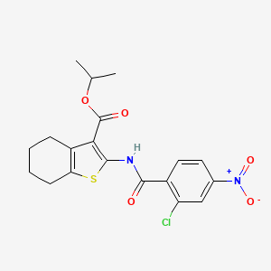 Propan-2-yl 2-{[(2-chloro-4-nitrophenyl)carbonyl]amino}-4,5,6,7-tetrahydro-1-benzothiophene-3-carboxylate