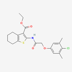 Ethyl 2-{[(4-chloro-3,5-dimethylphenoxy)acetyl]amino}-4,5,6,7-tetrahydro-1-benzothiophene-3-carboxylate