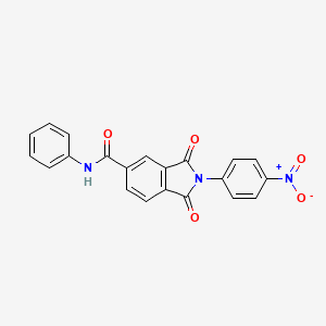 2-(4-nitrophenyl)-1,3-dioxo-N-phenyl-2,3-dihydro-1H-isoindole-5-carboxamide