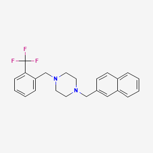 1-(Naphthalen-2-ylmethyl)-4-[2-(trifluoromethyl)benzyl]piperazine