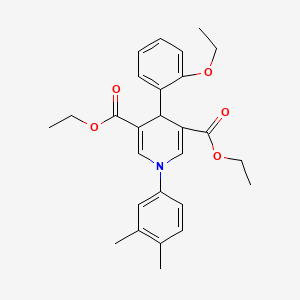 Diethyl 1-(3,4-dimethylphenyl)-4-(2-ethoxyphenyl)-1,4-dihydropyridine-3,5-dicarboxylate