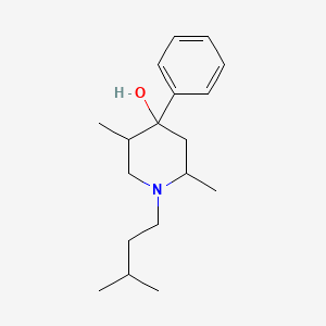 2,5-Dimethyl-1-(3-methylbutyl)-4-phenylpiperidin-4-ol