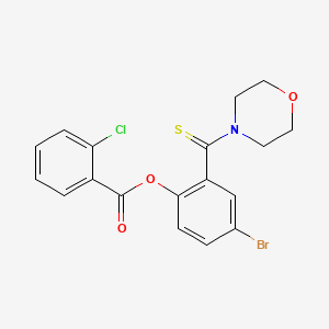 4-Bromo-2-(morpholin-4-ylcarbonothioyl)phenyl 2-chlorobenzoate