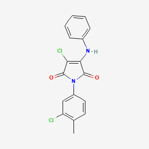 3-chloro-1-(3-chloro-4-methylphenyl)-4-(phenylamino)-1H-pyrrole-2,5-dione