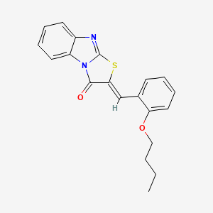 (2Z)-2-(2-butoxybenzylidene)[1,3]thiazolo[3,2-a]benzimidazol-3(2H)-one