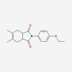 3a,4,7,7a-Tetrahydro-5,6-dimethyl-2-(4-ethoxyphenyl)-1H-isoindole-1,3(2H)-dione