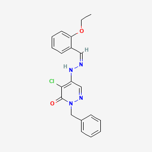 (Z)-2-benzyl-4-chloro-5-(2-(2-ethoxybenzylidene)hydrazinyl)pyridazin-3(2H)-one