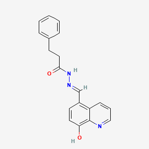 N'-[(E)-(8-hydroxyquinolin-5-yl)methylidene]-3-phenylpropanehydrazide