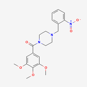 1-[(2-Nitrophenyl)methyl]-4-(3,4,5-trimethoxybenzoyl)piperazine