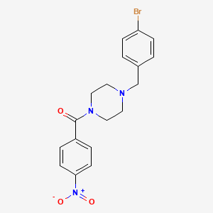 1-[(4-Bromophenyl)methyl]-4-(4-nitrobenzoyl)piperazine