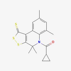 5-(cyclopropylcarbonyl)-4,4,6,8-tetramethyl-4,5-dihydro-1H-[1,2]dithiolo[3,4-c]quinoline-1-thione