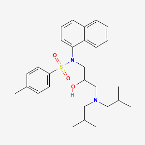 N-{3-[bis(2-methylpropyl)amino]-2-hydroxypropyl}-4-methyl-N-(naphthalen-1-yl)benzenesulfonamide