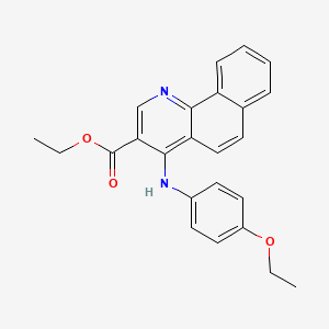 Ethyl 4-[(4-ethoxyphenyl)amino]benzo[h]quinoline-3-carboxylate