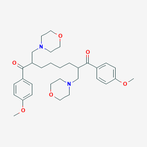 1,8-Bis(4-methoxyphenyl)-2,7-bis(morpholin-4-ylmethyl)octane-1,8-dione