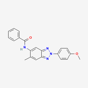 N-[2-(4-methoxyphenyl)-6-methyl-2H-benzotriazol-5-yl]benzamide