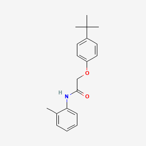 molecular formula C19H23NO2 B11653981 2-(4-tert-butylphenoxy)-N-(2-methylphenyl)acetamide 