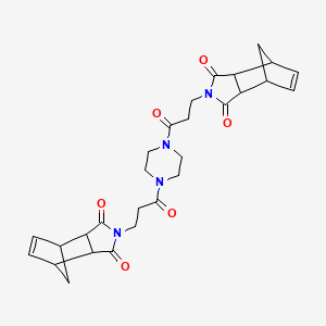 2,2'-[piperazine-1,4-diylbis(3-oxopropane-3,1-diyl)]bis(3a,4,7,7a-tetrahydro-1H-4,7-methanoisoindole-1,3(2H)-dione)