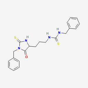 1-Benzyl-3-[3-(1-benzyl-5-oxo-2-sulfanylideneimidazolidin-4-yl)propyl]thiourea