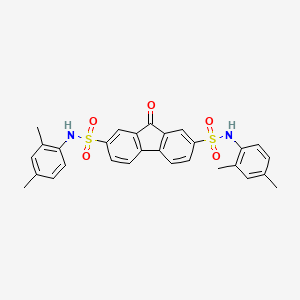 N2,N7-Bis(2,4-dimethylphenyl)-9-oxo-9H-fluorene-2,7-disulfonamide