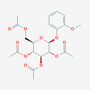 molecular formula C21H26O11 B11654083 Guaiacol-2,3,4,6-tetra-O-acetyl-beta-D-glucopyranoside 