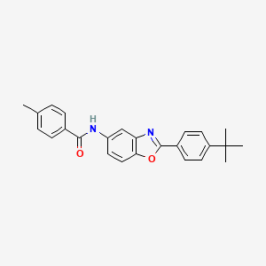 N-[2-(4-tert-butylphenyl)-1,3-benzoxazol-5-yl]-4-methylbenzamide