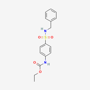 Ethyl 4-[(benzylamino)sulfonyl]phenylcarbamate