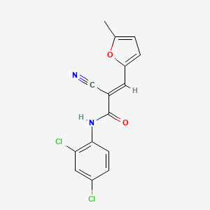 (2E)-2-cyano-N-(2,4-dichlorophenyl)-3-(5-methylfuran-2-yl)prop-2-enamide