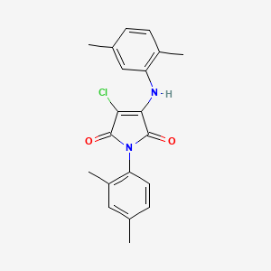 3-chloro-1-(2,4-dimethylphenyl)-4-[(2,5-dimethylphenyl)amino]-1H-pyrrole-2,5-dione