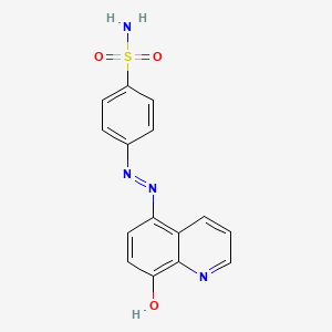 molecular formula C15H12N4O3S B11654229 4-[(2E)-2-(8-Oxoquinolin-5(8H)-ylidene)hydrazinyl]benzene-1-sulfonamide CAS No. 16588-39-9