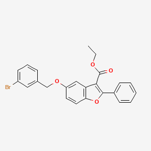 Ethyl 5-[(3-bromophenyl)methoxy]-2-phenyl-1-benzofuran-3-carboxylate