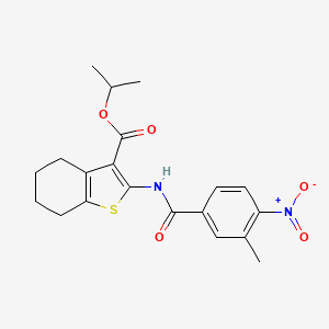 Propan-2-yl 2-{[(3-methyl-4-nitrophenyl)carbonyl]amino}-4,5,6,7-tetrahydro-1-benzothiophene-3-carboxylate